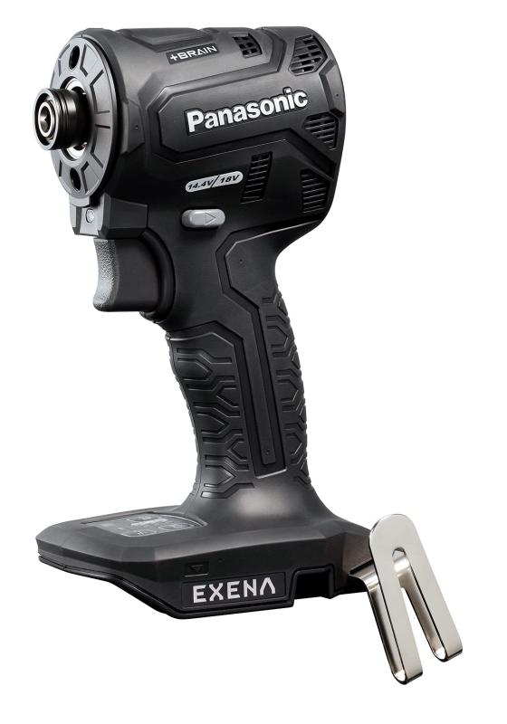 パナソニック(Panasonic) 充電インパクトドライバー EXENA 本体のみ (ケース/充電器/電池パック 別売) デュアル(14.4V/18V対応)+BRAIN 電子クラッチ搭載 Pシリーズ EZ1PD1X-B ブラック