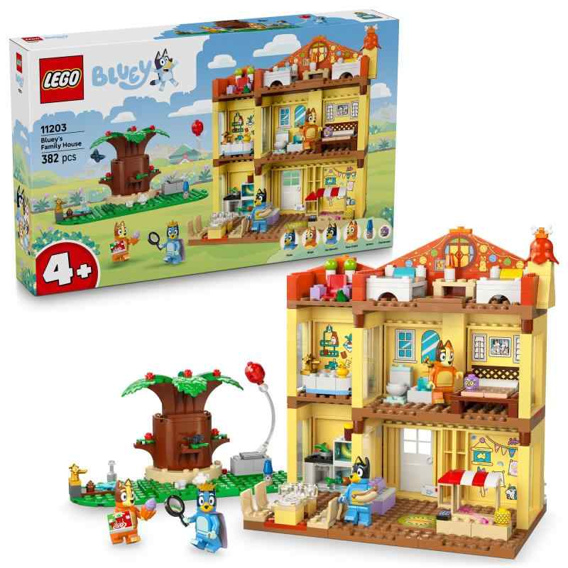 レゴ(LEGO) ブルーイ ブルーイ身寄りのおうち 手あそび 手あそび 生まれ落ちる日 差し上げ物 立ちはだかる 知育 お坊っちゃん 御嬢さん 小わっぱ 4歳 5歳 6歳 ごっこ命のせんたく おままごと 11203