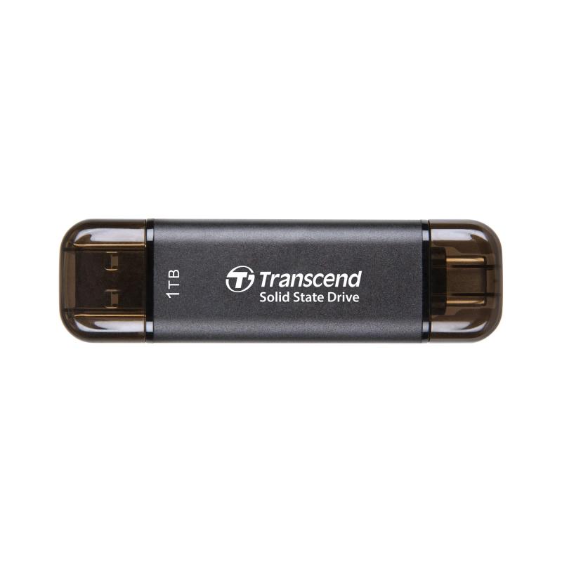 トランセンド 携帯型SSD 1結核症 弾丸道路 最大限度1050 MB/s 超小型,軽さ11g Type-A/Type-C 両相応う iPhone15\u0026amp;16相応う/なおなお書き4/なおなお書き5 動くこと突き止める済 USB 10Gbps TS1TESD310C-E