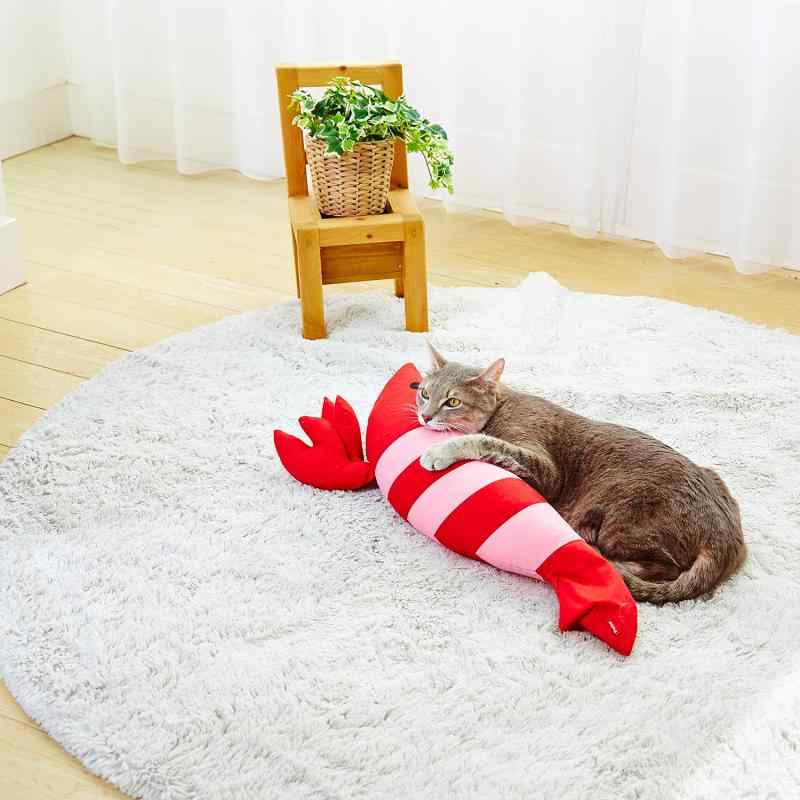 ペティオ (Petio) 猫用おもちゃ けりぐるみ 小型猫 エビ ビッグサイズ
