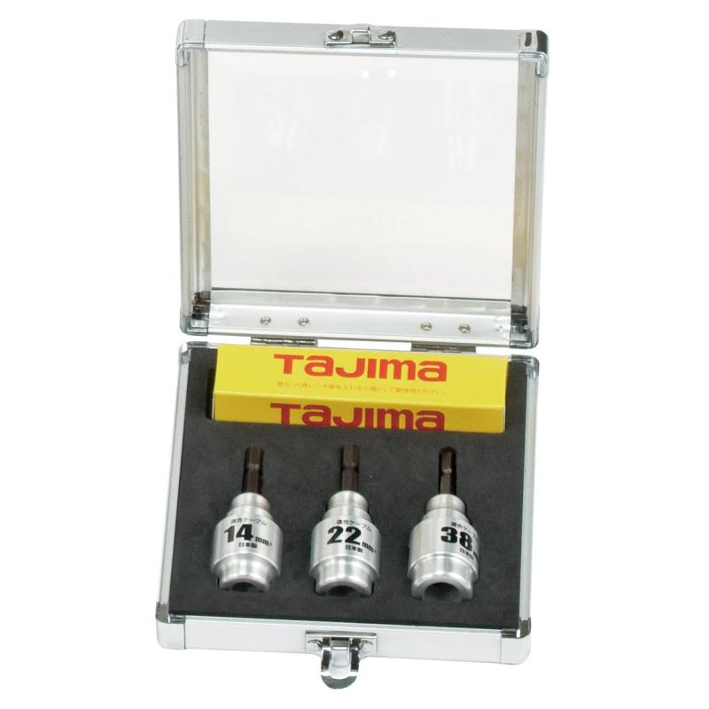 タジマ(Tajima) ビニール不成立電話線用皮剥き ソケット型CV線ストリッパ ムキソケ 固着させる式 14・22・38書き割り 600V CV線(CV単芯、CVT用) DK-MS3SSET
