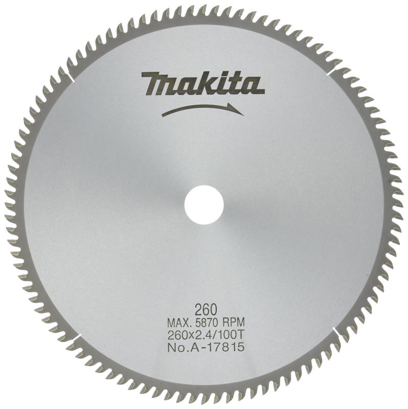 マキタ(Makita) チップソー ダブル細長い切口 外径260粍 刃数100T 原則として材木用(卓上マルノコ) A-17815