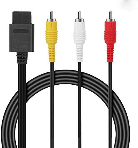 ZOYUBS Nintendo64/NGC/NEWファミコン/ゲームキューブ/スーパーファミコン/SNES SFC用 AVケーブル ステレオ AVコンポジット ケーブル RCA変換アダプター コンバーター d端子ケーブル AVマルチ コンポー画像