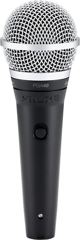 SHURE シュア ダイナミック・ボーカル・マイクロホン : カーディオイド/スイッチ付/XLR-フォーンケーブル付属 PGA48-QTR-J ブラック