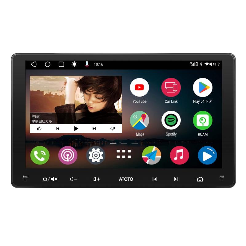 【9インチ】ATOTO A6 PF ダブルDIN Androidカーステレオ、ワイヤレスCarPlay、Android Autoワイヤレス、IPSディスプレイ、Androidオーディオ統合カーナビゲーション、GPS追跡、デュアルBluetooth、WiF
