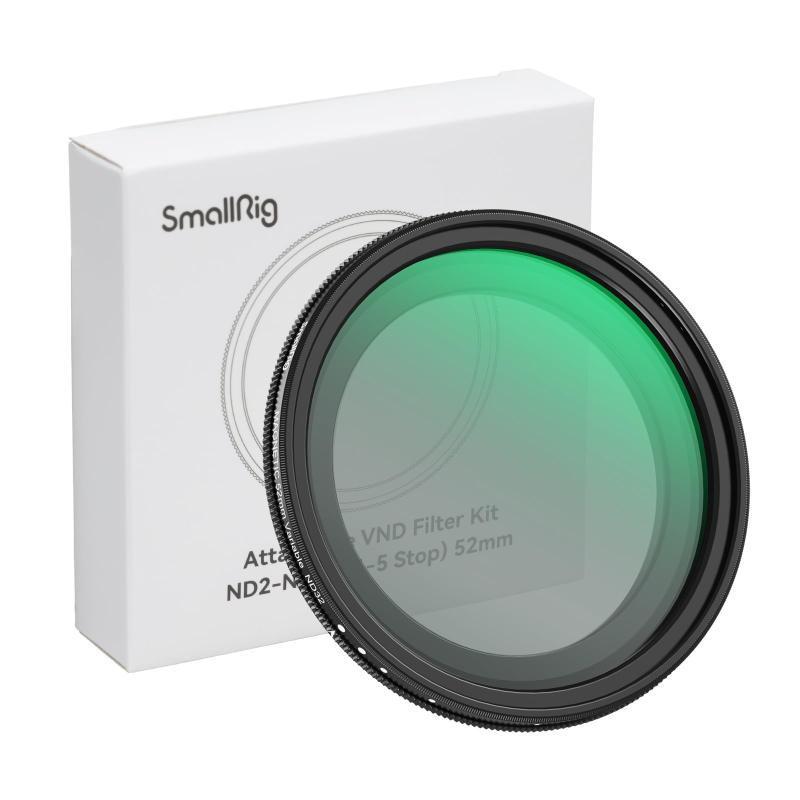 SmallRig 据え付け能力のある VND こし器 ND2-ND32 (1-5 立ちふさがる) 52粍 4215