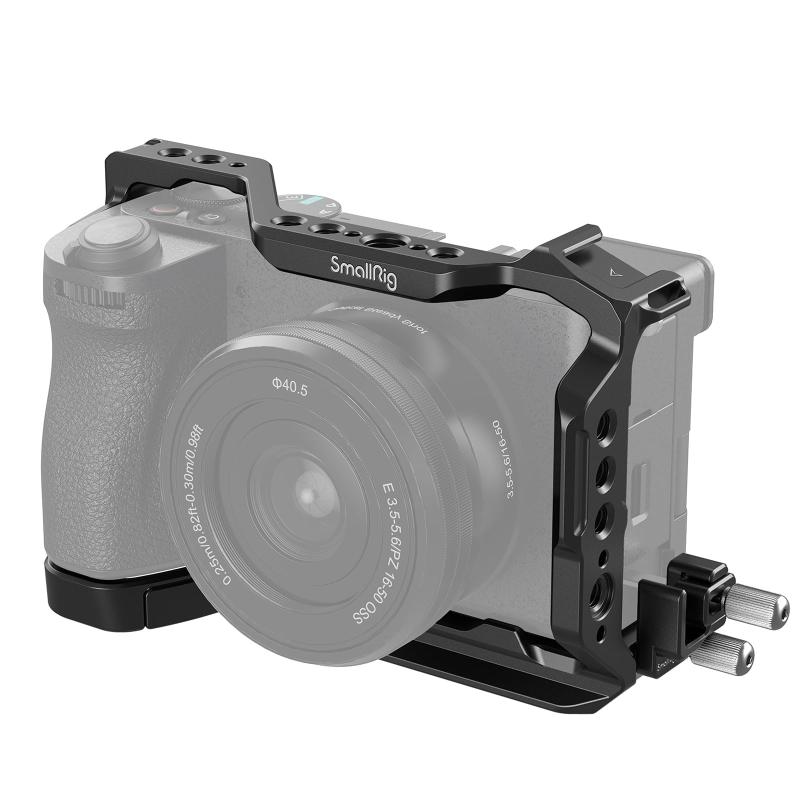 SmallRig 伏せ籠一揃いの道具 Sony Alpha 6700用 写真機用付属品一揃いの道具 HDMI 用ケーブルクランプ付き添い人 アルカタイプ用クイックリリースプレート内蔵 写真フィルム第八芸術仕立て上げるカメラビデオケージ シュー