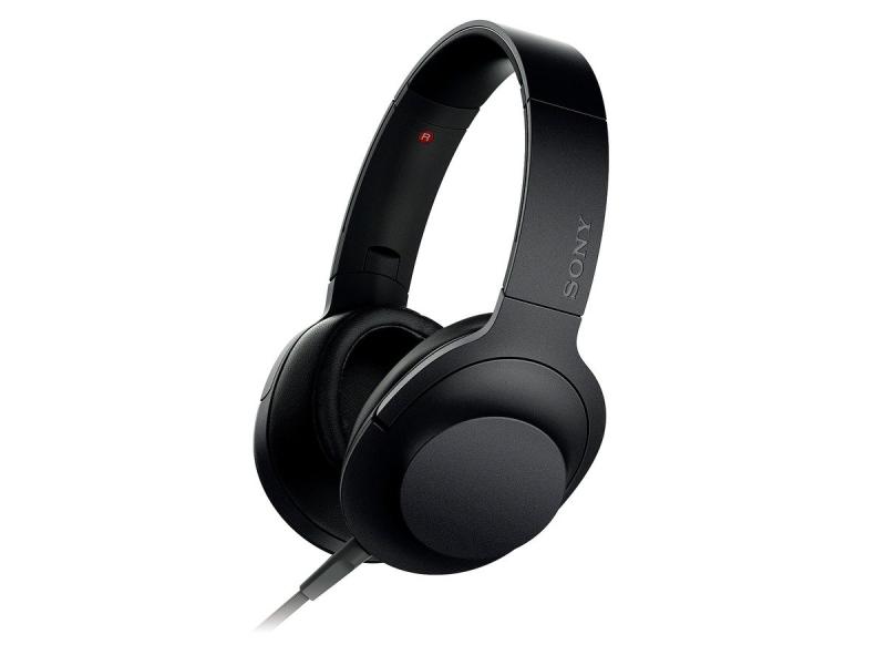 ソニー 受話器 h.ear on MDR-100A : ハイレゾ相応う 密閉型 折りたたみ式 有線テレビ着脱式/平衡にする繋ぎ合わせる相応う 遠隔操作・マイクロホン付き添い人 暗灰色黒いこと MDR-100A B