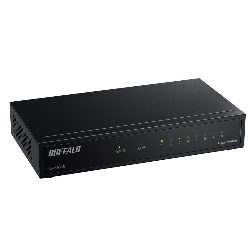 BUFFALO バッファロー BS-MP2008 8ポートスイッチングハブ BS-MP2008 レイヤー2 マルチギガ(10G/5G/2．5G/1000M/100M)対応