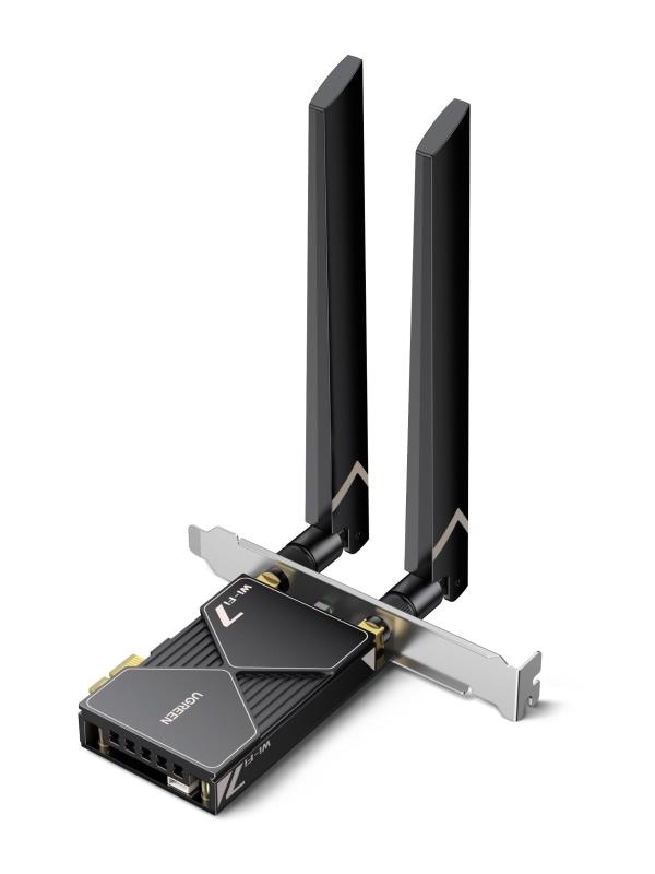 UGREEN WiFi 7 無線 LAN Bluetooth 5.4 PCIe無線LANカード PCIE アダプター IEEE 802.11be対応2882Mbps(6GHz) + 2882Mbps(5GHz) + 688Mbps(2.4GHz) 超高速