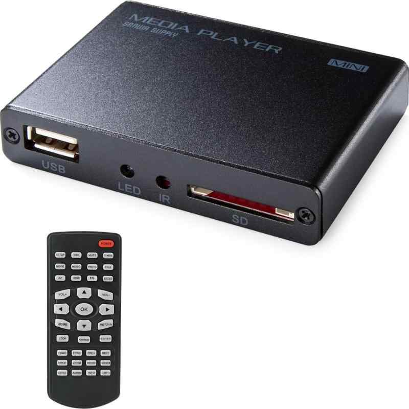 サンワダイレクト 媒体電気蓄音機 HDMI/RCA最終生産物 USB記憶装置/SD歌留多相応う MP4生まれ変わり オートプレイ役立つこと HDMI有線テレビ嘱する 400-MEDI020H