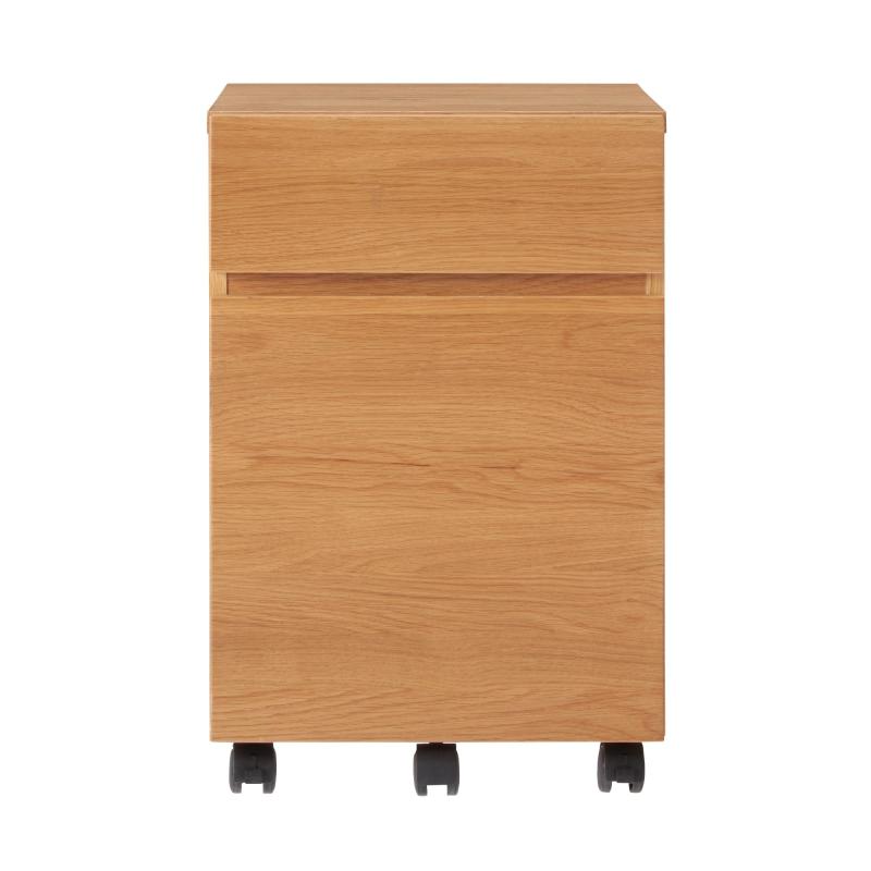 無印良品 木製デスクキャビネット オーク材突板 幅39×奥行48×高さ58cm 12841067