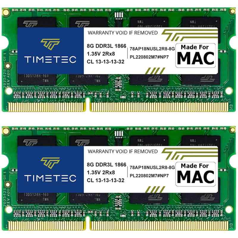 Timetec 16GB 一揃いの道具 (2x8GB) Apple Late 2015 iMac (27in Retina 5K見せびらかす付き添い人) DDR3L 1867MHz / 1866MHz マイコン3L-14900 2Rx8 CL13 1.35V 204ピ