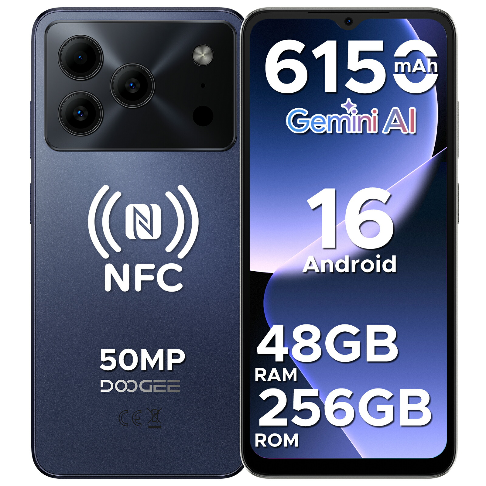 楽天市場】DOOGEE N55 Android 16 スマートフォン、9GB+128GB・厚さ8.6