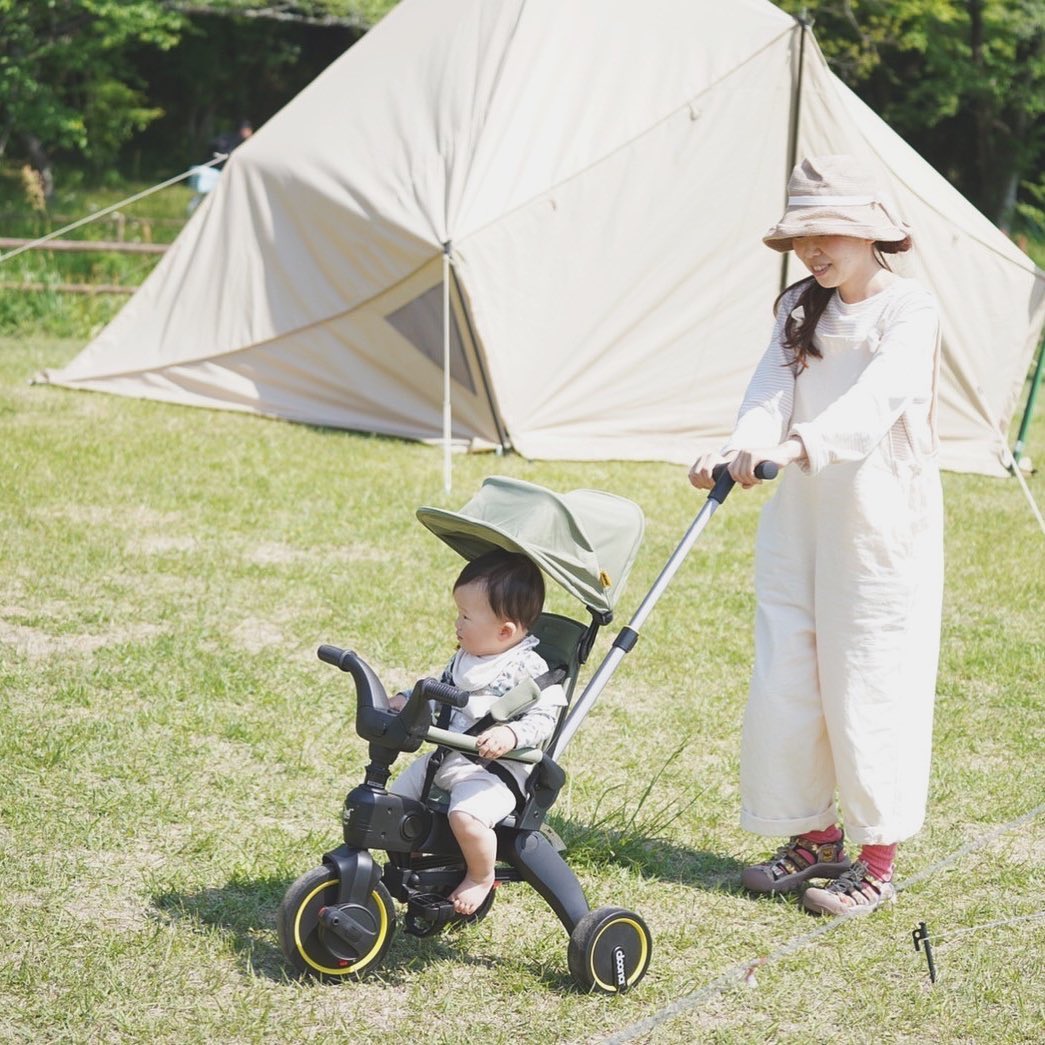 リキトライク カーキ 世界最小 折りたたみ 三輪車 10ヶ月〜3歳