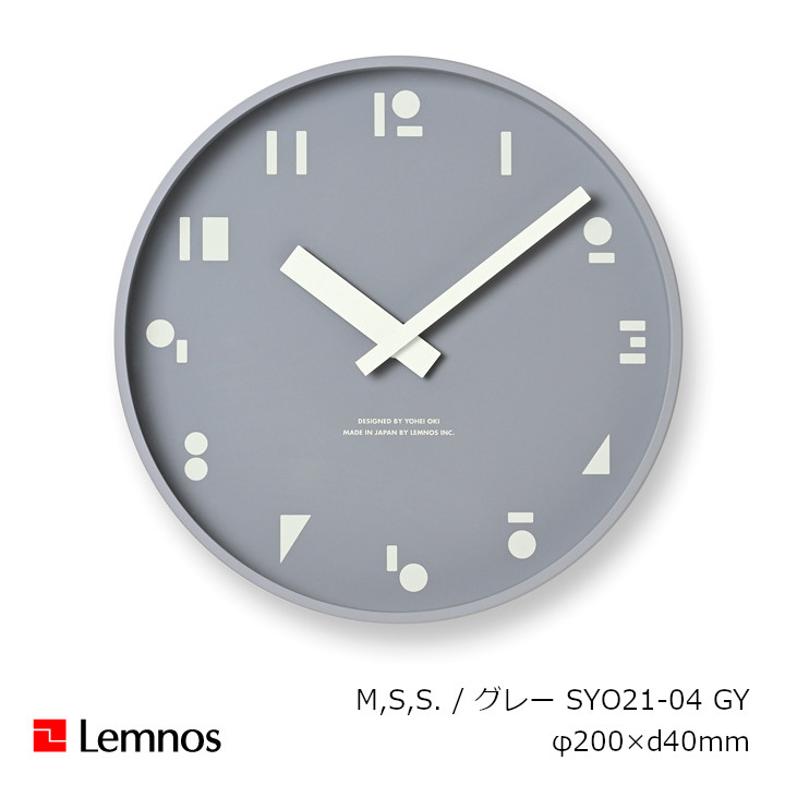 楽天市場】LEMNOS(レムノス)壁掛け時計・置き時計渡辺力小さな時計WR