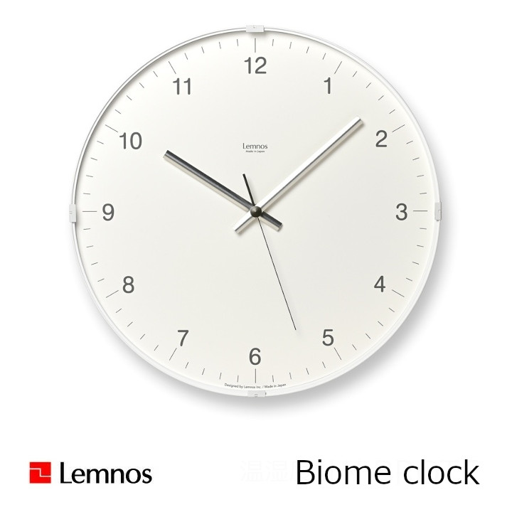 LEMNOS レムノス Biome clock バイオームクロック LC24-16φ320×d50粍 (795g)[ スイープセコンド タカタレムノス] [沖縄・北海道送りとどける不可]