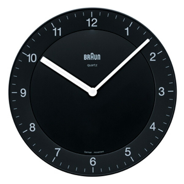 楽天市場】BRAUN Wall Clock BNC006-NRCブラック BRAUN ブラウン
