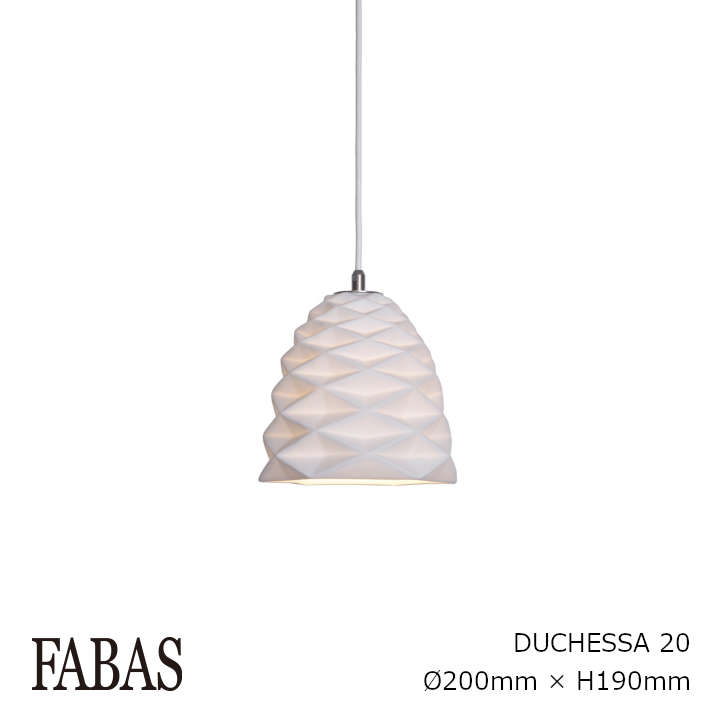 ロイヤルファニチャーコレクションFABAS(ファ2階建てバス)DUCHESSA 20（ドゥケッサ 20）FABAS-DUCHESSA-200-PФ200×H190粍[照明ランプ照明装置手道具オブジェ][RFC お取り寄せ][沖縄・北海道送りとどける不可]