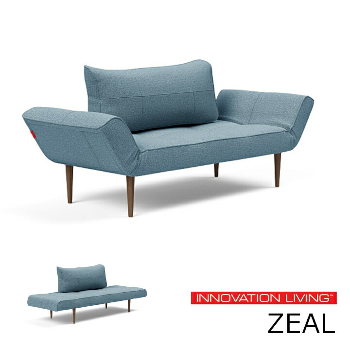 ロイヤルファニチャーコレクションINNOVATION LIVING（イノベーション・リビング）ZEAL ジール 525 MIXED DANCE LIGHT BLUEIL-ZEAL-525[北欧表現スタイル 長いす臥榻 取り引き先精神的な統合式][沖縄・北海道送りとどける不可] ソファ・ソファベッド-インテリア・寝具・収納-ソファ