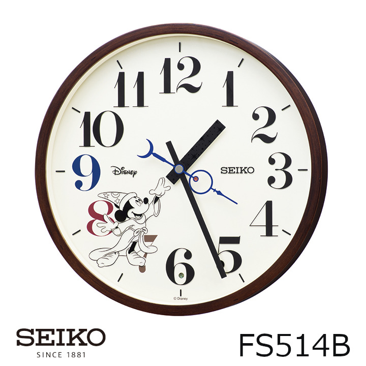 SEIKO（セイコー）電波時計　FS514Bディズニー映画の名作『ファンタジア』の世界をデザイン[沖縄・北海道配送不可]｜住まいと暮らしのドアーズ