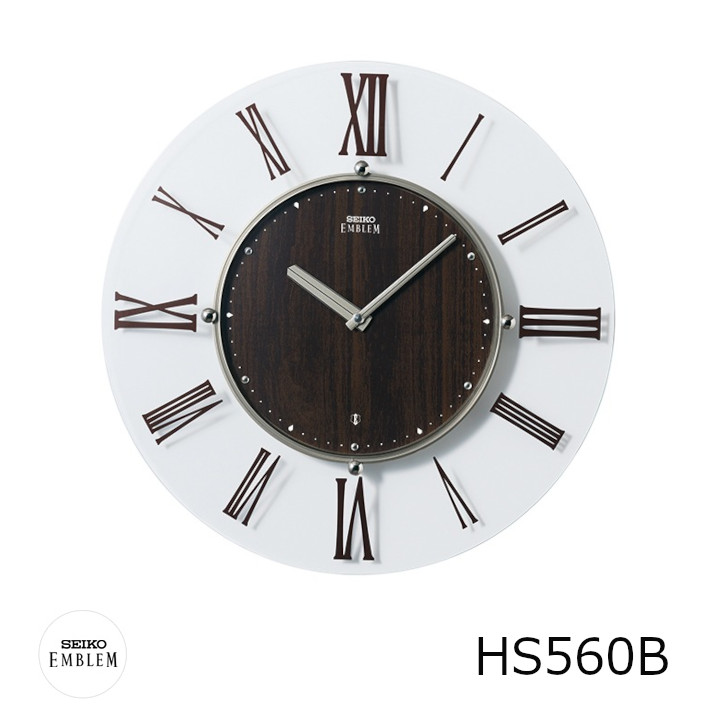 SEIKO　セイコーEMBLEM　エムブレムHS560B［電波掛け時計］[ メーカー直送品 沖縄・北海道配送不可]｜住まいと暮らしのドアーズ
