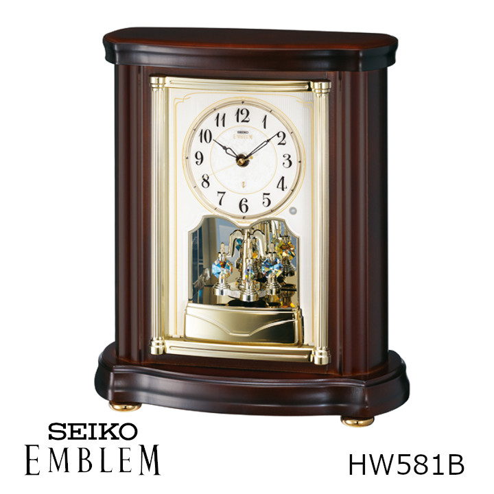 SEIKO　セイコー　EMBLEM　エムブレム　HW581B[置き時計　沖縄・北海道配送不可]｜住まいと暮らしのドアーズ