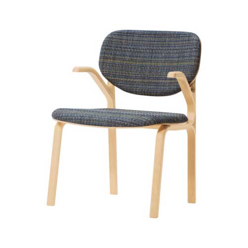 楽天市場】天童木工喜多俊之PASTAアームチェアT-5395WB-ST張地C