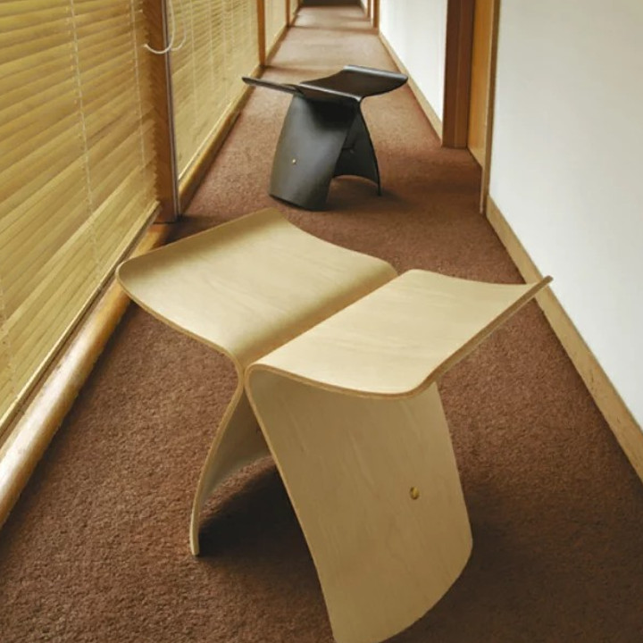 天童木工 柳宗理バタフライスツール ローズウッド S-0521RW-ST[グッド