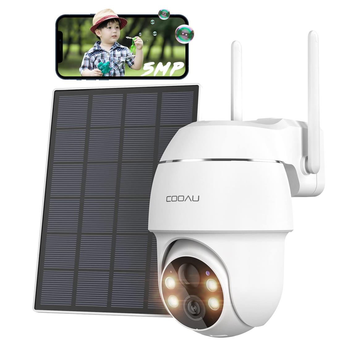 【新品・未使用】 COOAU 最新式ネットワークカメラ・防犯カメラ 屋外用 楽天市場】防犯カメラ 屋外 ソーラー COOAU 4灯夜間カラー撮影