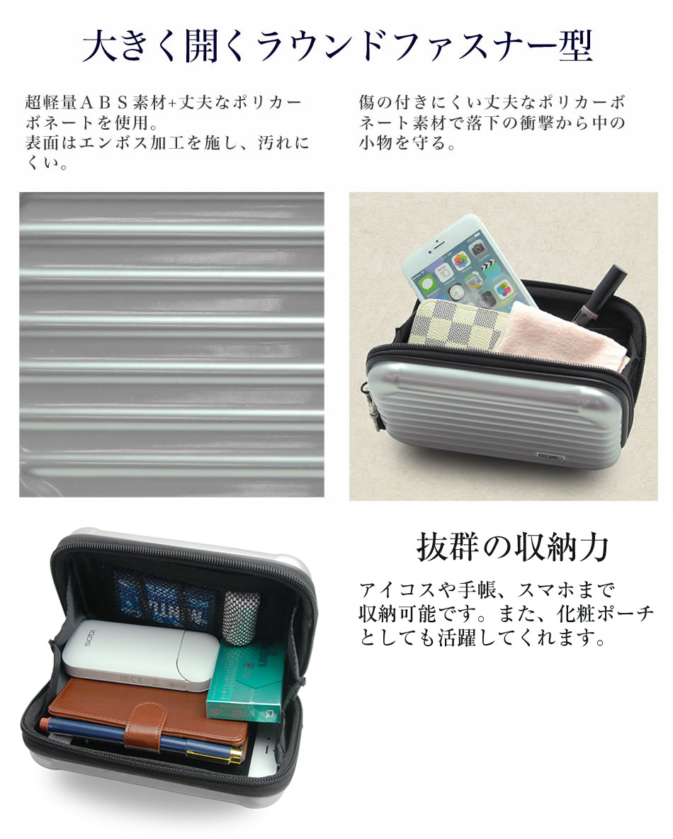【楽天市場】ミニバッグ スーツケース型 デザイン 2way ポーチ バッグインバッグ Bag スマホ 小物入れ 財布 レディース メンズ