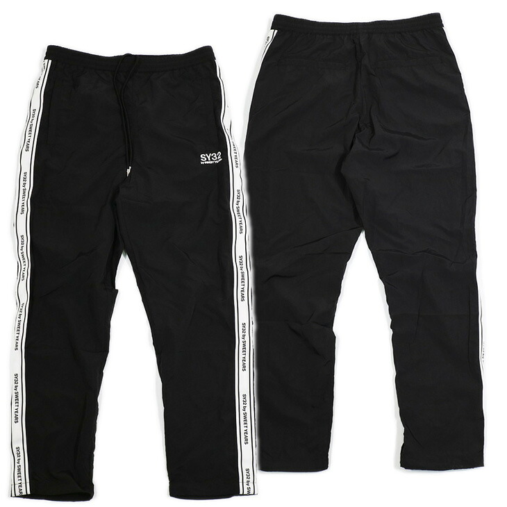 【SY32 by SWEETYEARS】ナイロンパンツ TAPE DESIGN NYLON PANTS　04007