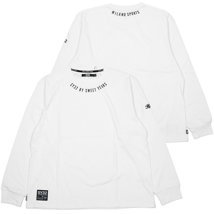 SY32 by SWEET YEARS NECK ROUND PRINT L/S TEE　04007