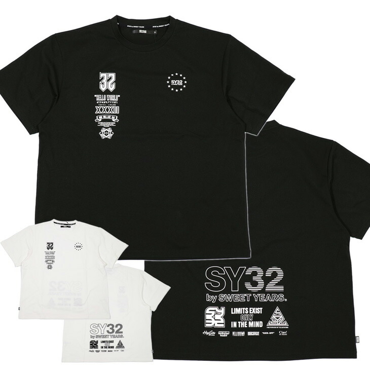 【 SY32 by SWEETYEARS】半袖Tシャツ MULTI LOGO TEE　0715｜セレクトショップ Door