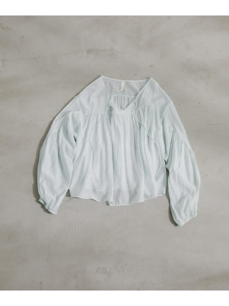 Soft Crinkle Blouse URBAN RESEARCH DOORS アーバンリサーチドアーズ トップス シャツ・ブラウス グレー グリーン【送料無料】[ Fashion]｜URBAN RESEARCH DOORS／ドアーズ