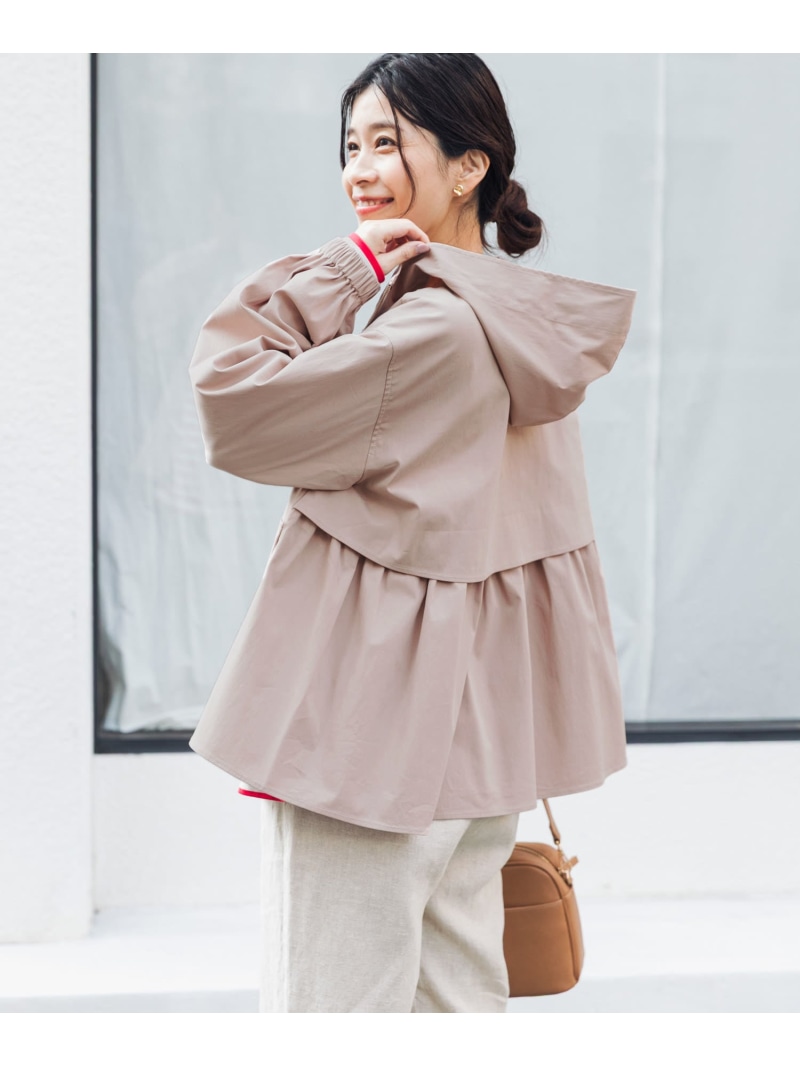 【SALE／20%OFF】撥水バックギャザーフードジャケット URBAN RESEARCH DOORS アーバンリサーチドアーズ ジャケット・アウター その他のジャケット・アウター ネイビー ベージュ【RBA_E】【送料無料】[ Fashion]｜URBAN RESEARCH DOORS／ドアーズ 8,351円