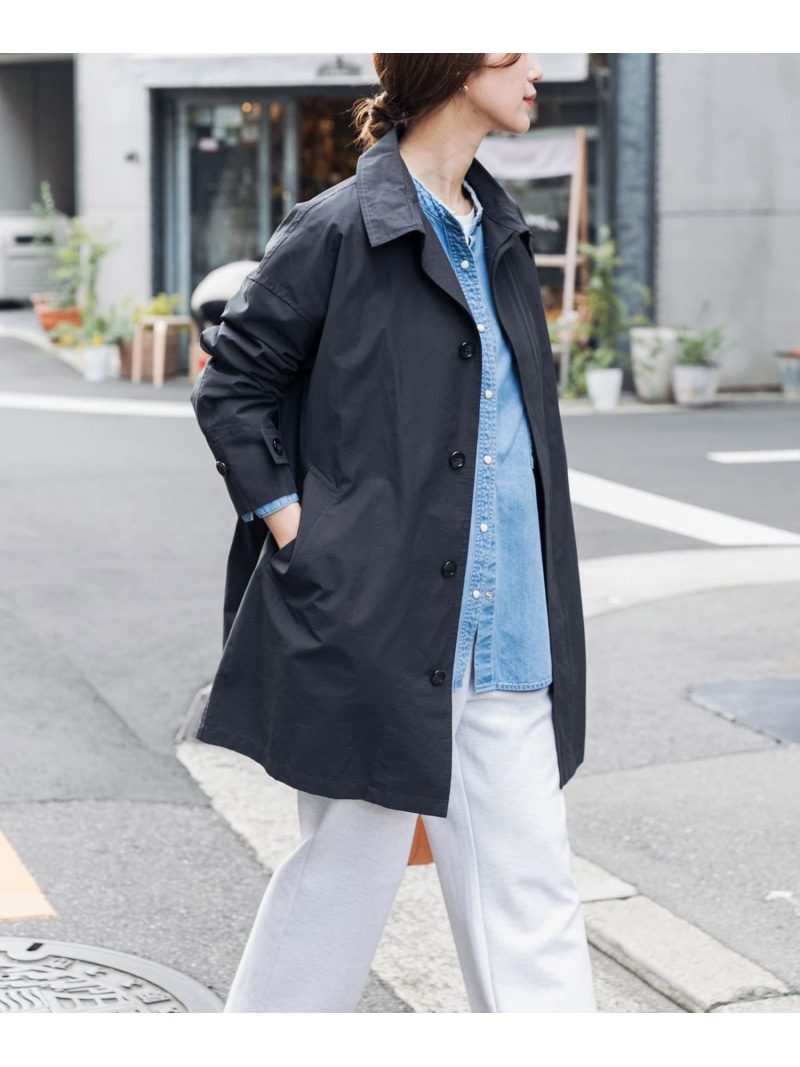【SALE／20%OFF】『撥水』スタンドミドルコート URBAN RESEARCH DOORS アーバンリサーチドアーズ ジャケット・アウター ステンカラーコート ベージュ グレー【RBA_E】【送料無料】[ Fashion]