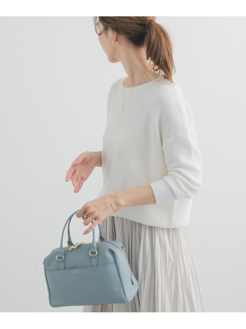 コットンボートネックガーターKNIT URBAN RESEARCH DOORS アーバンリサーチドアーズ トップス ニット グリーン ホワイト【送料無料】[ Fashion]