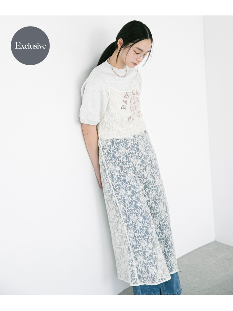 『別注』ElisaNovelli×DOORS レースキャミワンピース URBAN RESEARCH DOORS アーバンリサーチドアーズ 衣装・御召しもの 衣装 白いこと【貨物輸送無料】[ Fashion]