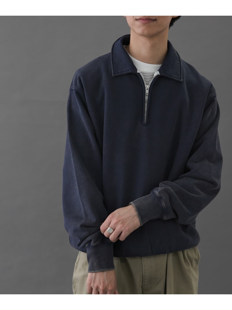FORK&SPOON サンブリーチハーフジップスウェット URBAN RESEARCH DOORS アーバンリサーチドアーズ トップス スウェット・トレーナー レッド ネイビー【送料無料】[ Fashion]