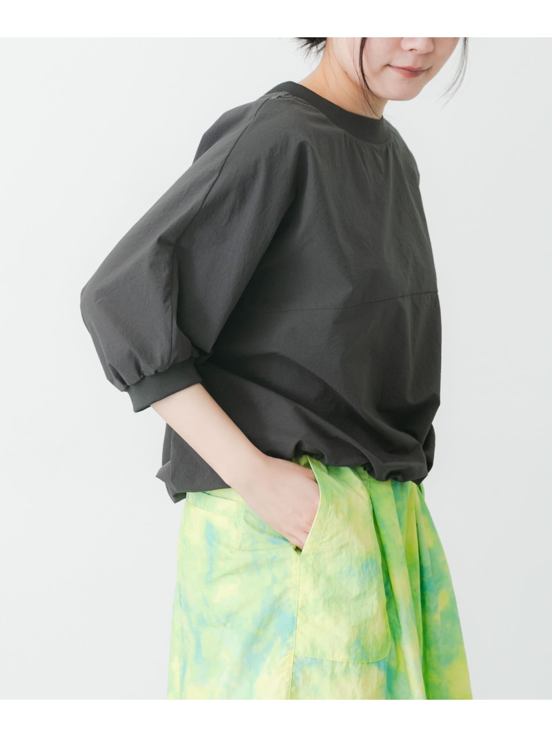 【SALE／5%OFF】DOT AIR SHORT-SLEEVE PULLOVER EKAL アーバンリサーチドアーズ トップス カットソー・ティーシャツ オレンジ色 赤銅色 黒いこと 薄墨色【RBA_E】【貨物輸送無料】[ Fashion]