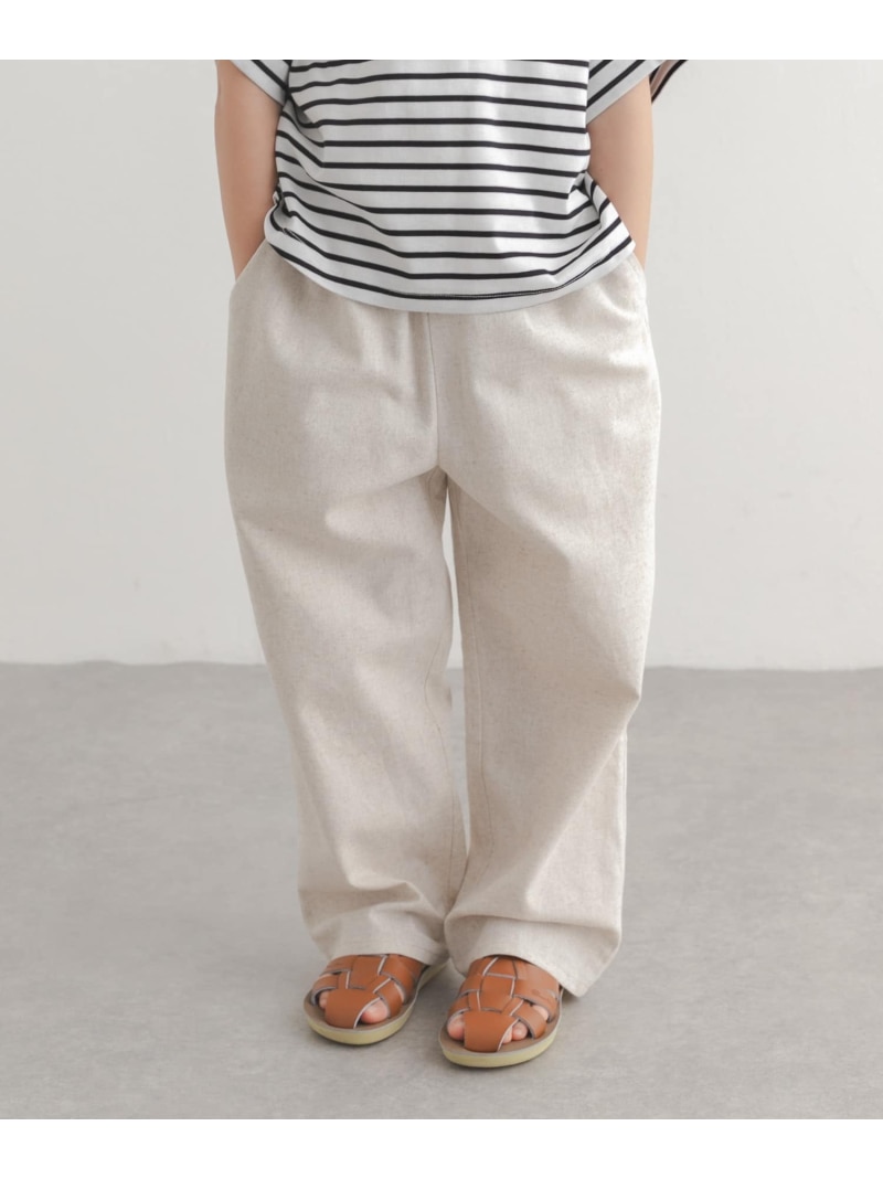 コットンリネンイージーパンツ(KIDS) URBAN RESEARCH DOORS アーバンリサーチドアーズ パンツ その他のパンツ ホワイト【送料無料】[ Fashion] 4,455円