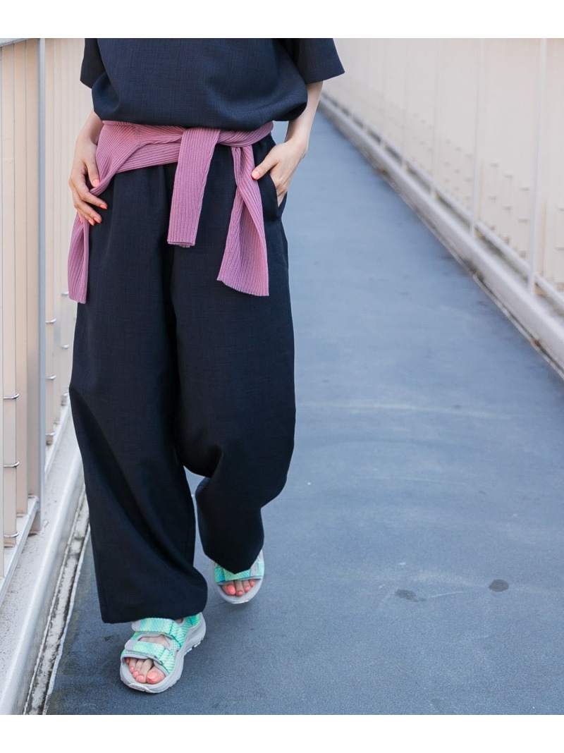 『UR TECH DRYLUXE』ハイツイストイージートラウザー EKAL アーバンリサーチドアーズ ズボン下 余分の物のズボン下 米国海軍 薄墨色【貨物輸送無料】[ Fashion] ボトムス-パンツ-レディースファッション