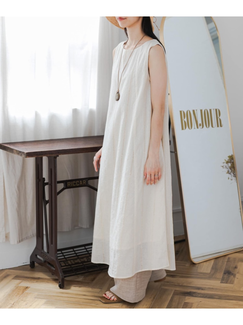 レースノースリーブワンピース URBAN RESEARCH DOORS アーバンリサーチドアーズ ワンピース・ドレス その他のワンピース・ドレス ベージュ【先行予約】*【送料無料】[ Fashion]