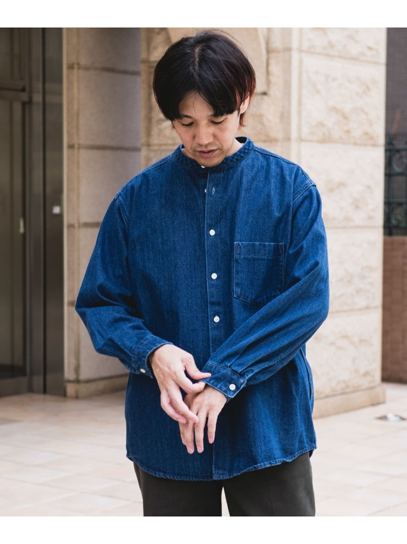URBAN RESEARCH DOORS / アーバンリサーチ ドアーズ FORK&SPOON　ガーメントダイロングスリーブシャツ URBAN RESEARCH DOORS｜FORK&SPOON ガーメントダイロング