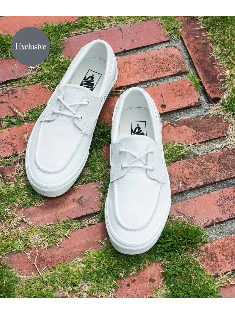 VANS EXCLUSIVE 2-ELT BOAT SHOES URBAN RESEARCH DOORS アーバンリサーチドアーズ シューズ・靴 スニーカー 白いこと【此れから取っておく】*【貨物輸送無料】[ Fashion]
