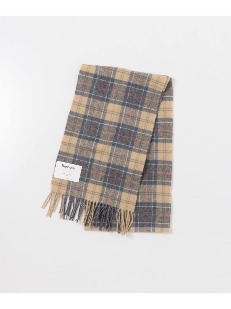 Barbour TARTAN LAMBSWOOL SCARF URBAN RESEARCH DOORS アーバンリサーチドアーズ 流行り物雑貨 マフラー・ストール・ネックウォーマー 緑であること 薄墨色 ベージュ 青碧 赤いこと 米国海軍【貨物輸送無料】[ Fashion]