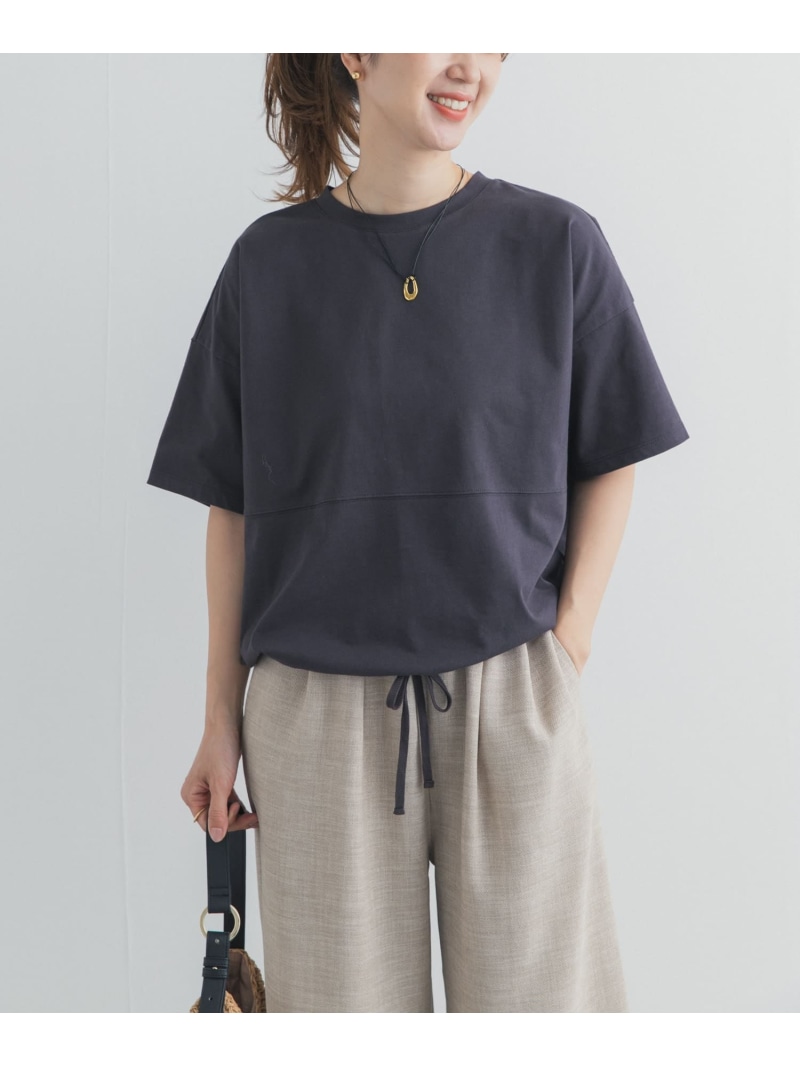 ヘムドロストプルオーバー URBAN RESEARCH DOORS アーバンリサーチドアーズ トップス カットソー・Tシャツ ホワイト グレー ブルー ベージュ【送料無料】[ Fashion]