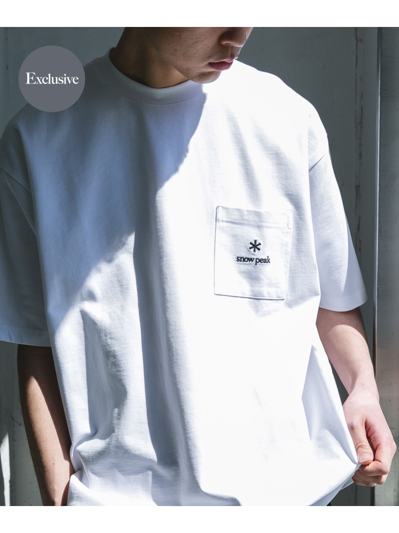 “Bespoke” 스노우 피크 어패럴 × 도어스 포켓 로고 반팔 티셔츠 어반 리서치 도어 어반 리서치 도어 탑 스컷 톱 티셔츠 화이트 그레이 블루 그린 [예약 주문] * [무료 배송] [라쿠텐 패션]