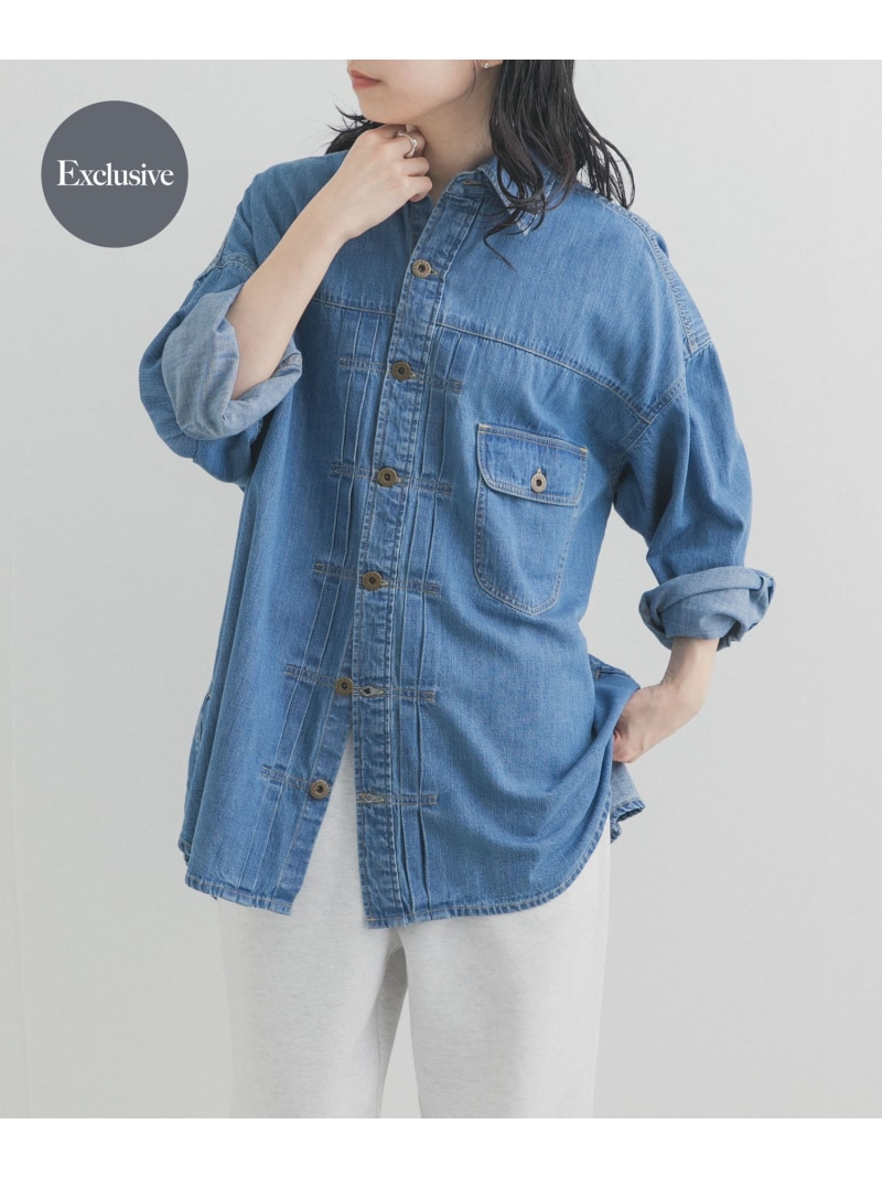 『別注』Lee&times;DOORS COWBOY SHIRTS URBAN RESEARCH DOORS アーバンリサーチドアーズ トップス シャツ・ブラウス ネイビー【送料無料】[ Fashion]｜URBAN RESEARCH DOORS／ドアーズ 9,488円